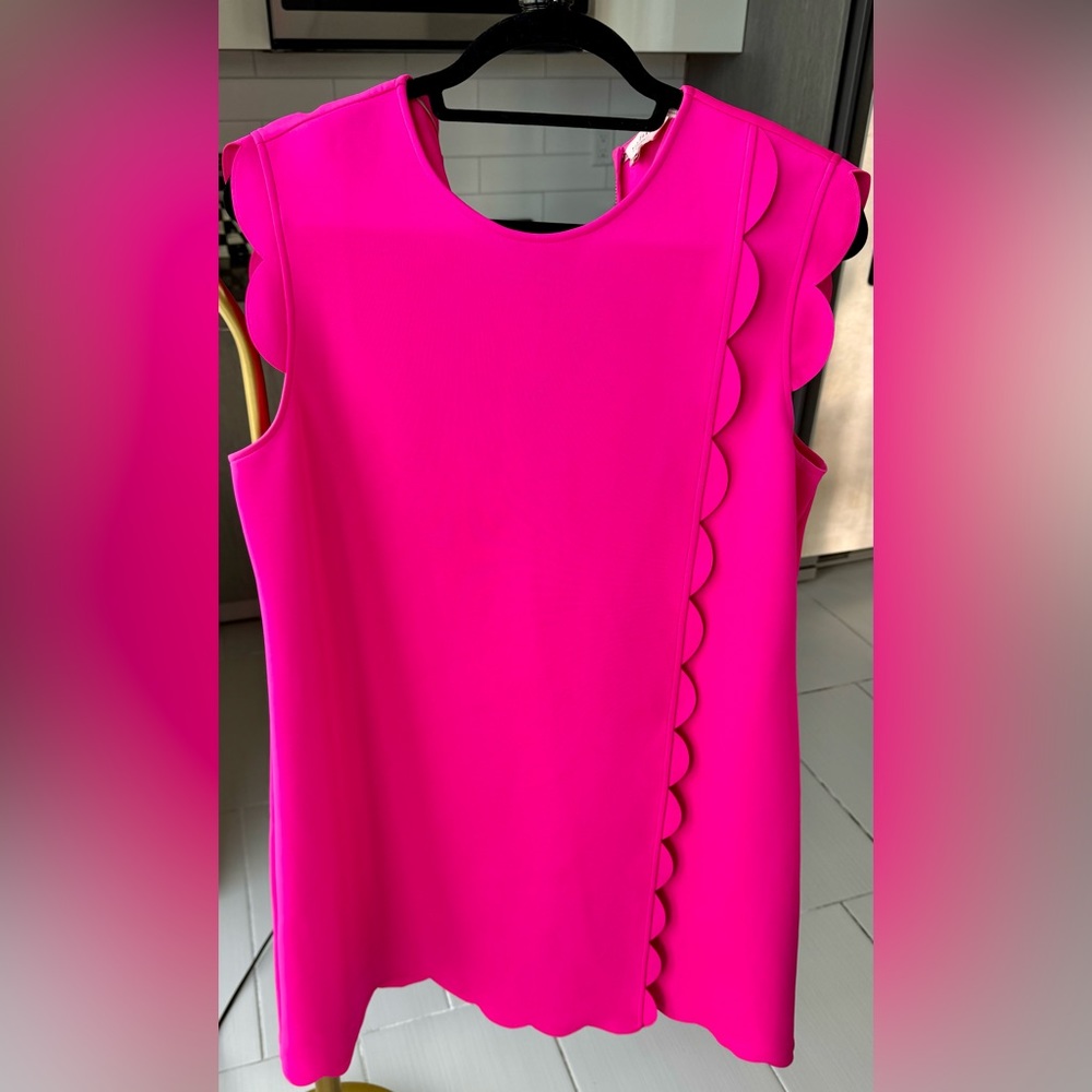 Ted Baker - Fucshia Sleeveless above the knee Shift Dress Size 5 (14 US)